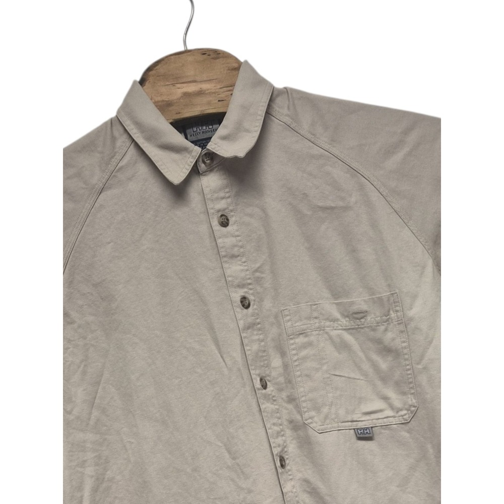 Helly Hansen Shirt Mens Large Button Up Short Sleeves Work Casual